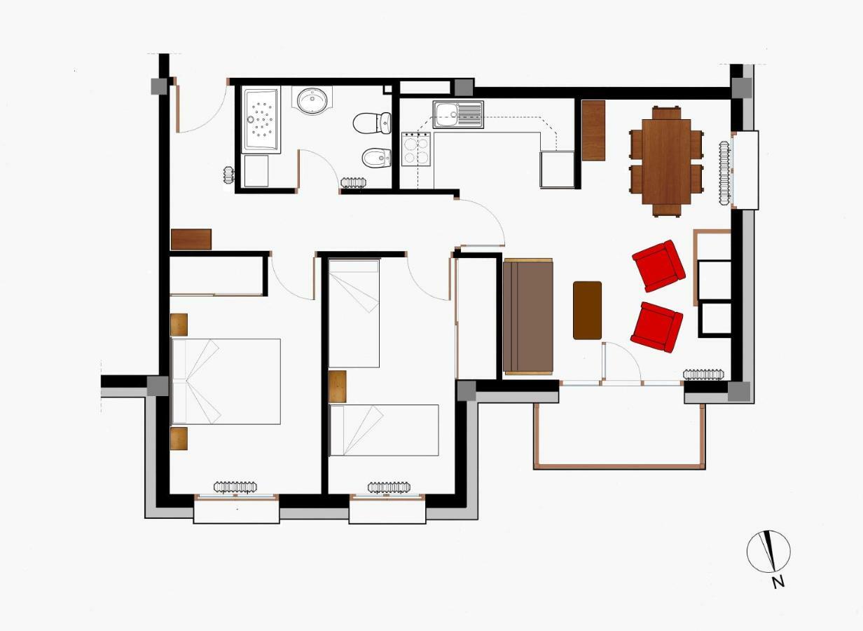 Apartamento B13 - La Granja 2º - Villmor Benasque Exterior foto